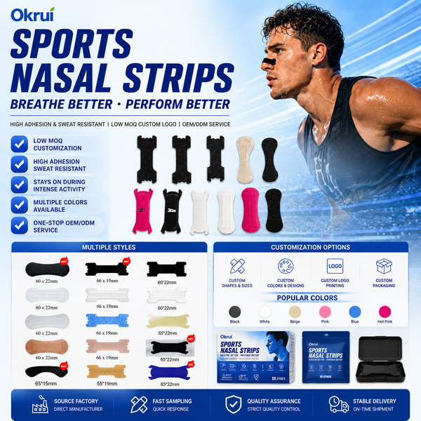 Sports Nasal Strips: How They Work, Materials, Benefits & OEM Manufacturing Guide
