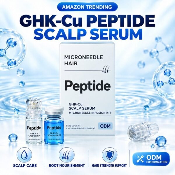 GHK-Cu Peptide Microneedle Hair Microinfusion Kit for Scalp Care – OEM/ODM Manufacturer