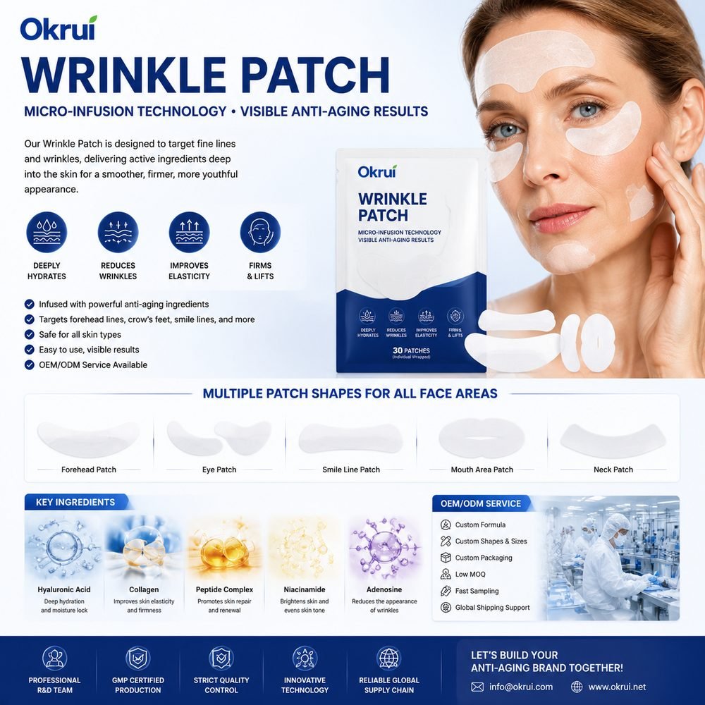Forehead & Between-Eyes Wrinkle Patches – Hypoallergenic Overnight Facial Patches for Smoothing Expression Lines